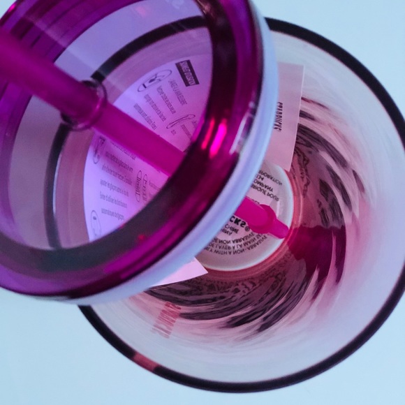 Ombre glass tumbler- coral & plum gradient - Picture 8 of 9